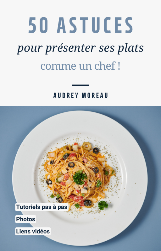 Bleu blanc Photo épuré Astuces cuisine Couverture e-book